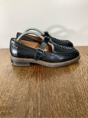 NWT Pikolinos Aldaya Buckle T-Strap Loafer Women’s Size 5.5-6 Black